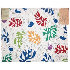 Hommage a H. Matisse" by Claude ANDRAL, Two original 1954 works