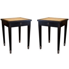 Jacques ADNET - Pair of 1940 Side Tables