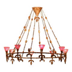 Large Chandelier from Rue Balzac by Coutant