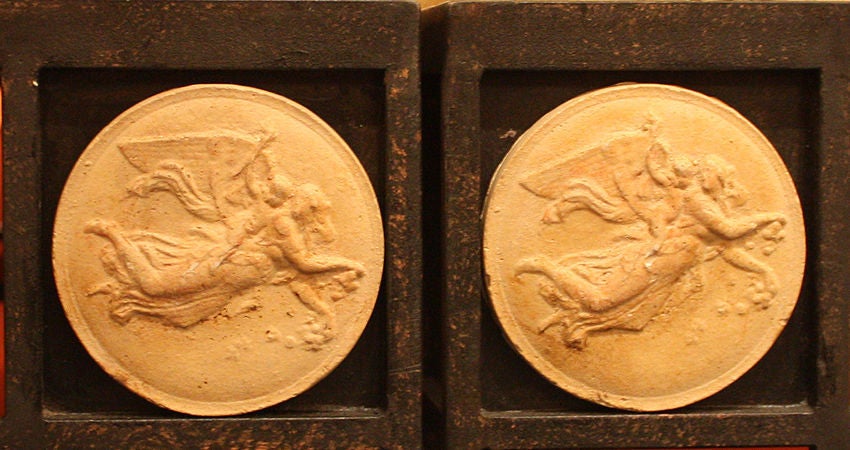 Pair of Travertine and Iron Coffee Tables, France, 1950 In Good Condition In Encino, CA