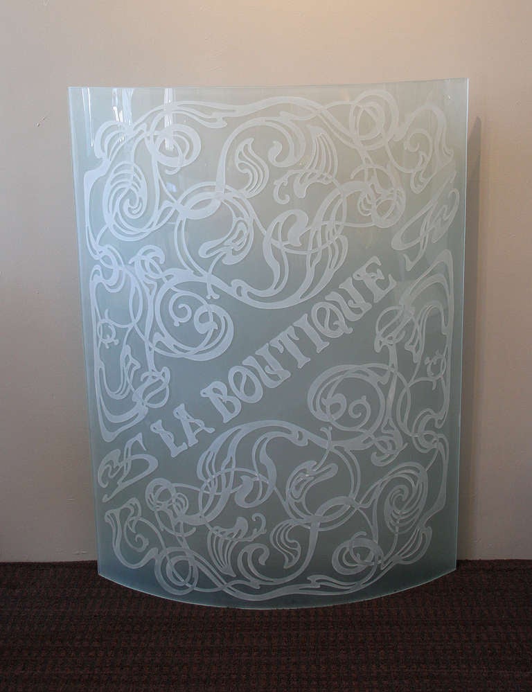 carved glass art