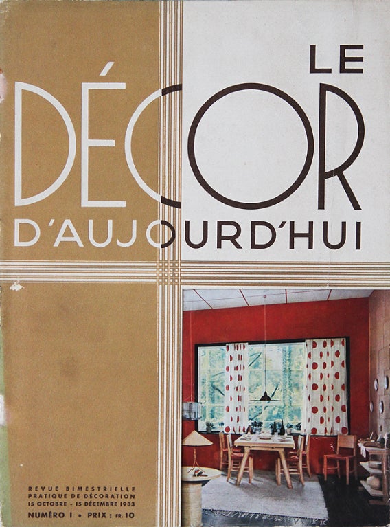 Extremely rare collection of 38 Le Décor D'Aujourd'hui Magazine issues, 1933-1953.

This magazine is one of the most important documentation sources in France - the complete collection contains only 108 issues.

This magazine is very popular and in