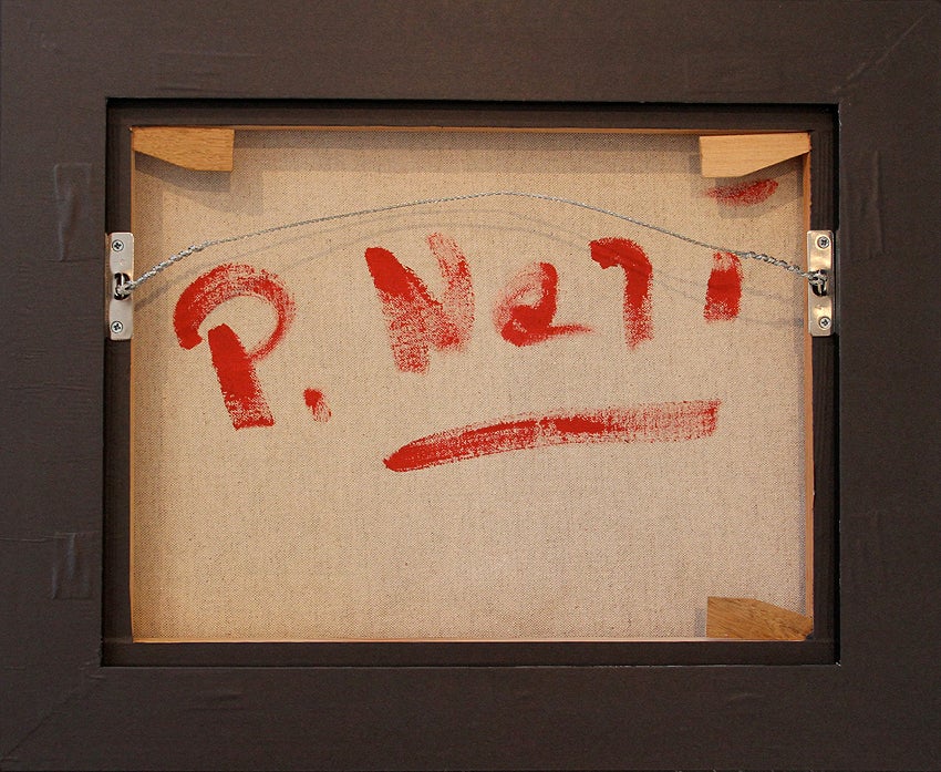 Philip Neri Pittura astratta con cornice 1970 In condizioni ottime in vendita a Encino, CA