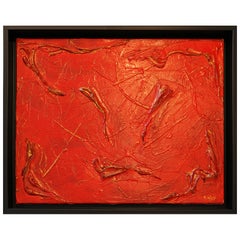 Philip Neri, gerahmtes abstraktes Gemälde, 1970