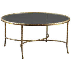 Elegant Maison Charles Gilt Bronze Coffee Table
