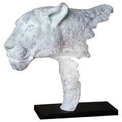 White Lioness, Bronze Sculpture