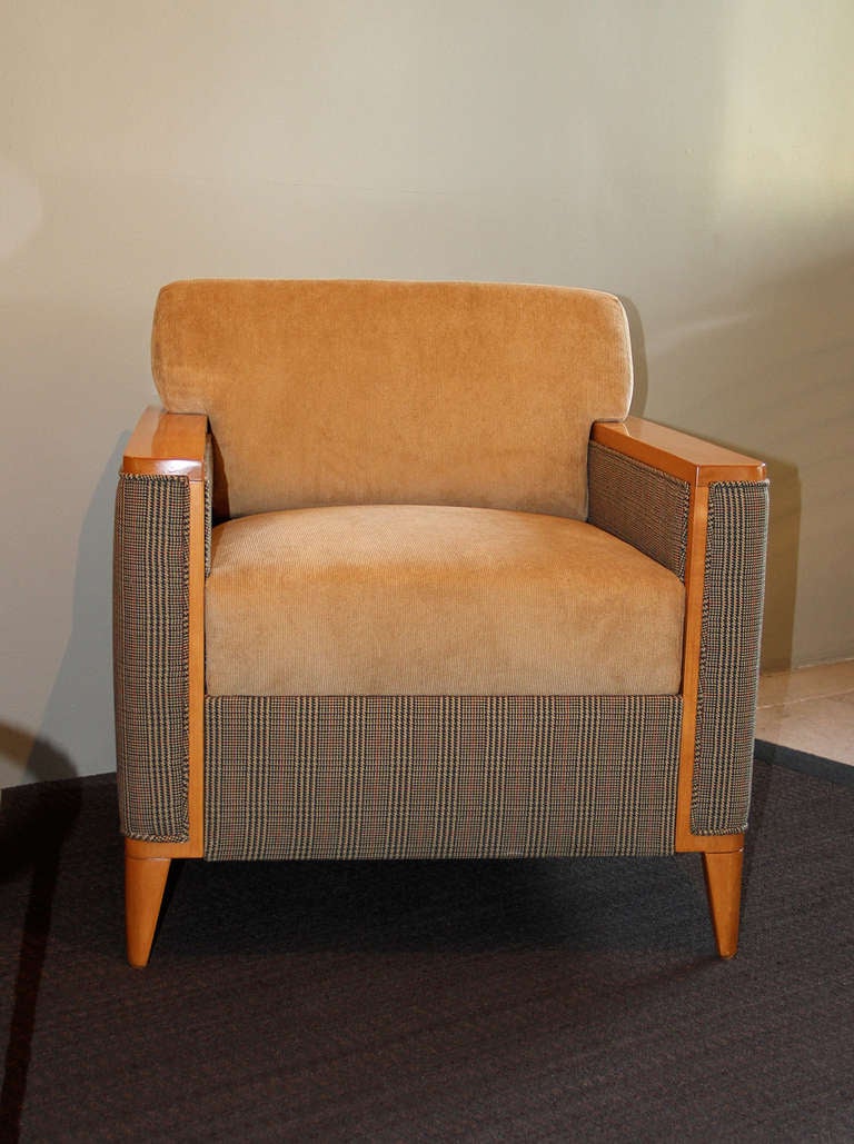 American Pair of Club Chairs from Private Theater, circa 1950-1960