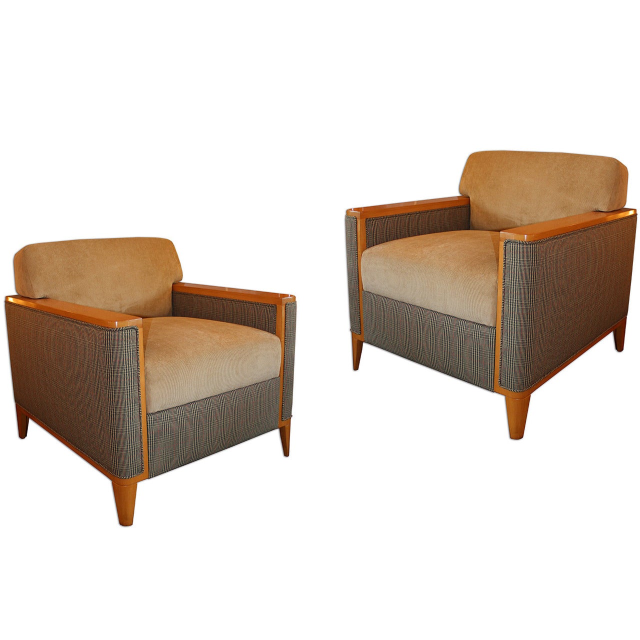 Pair of Club Chairs from Private Theater, circa 1950-1960