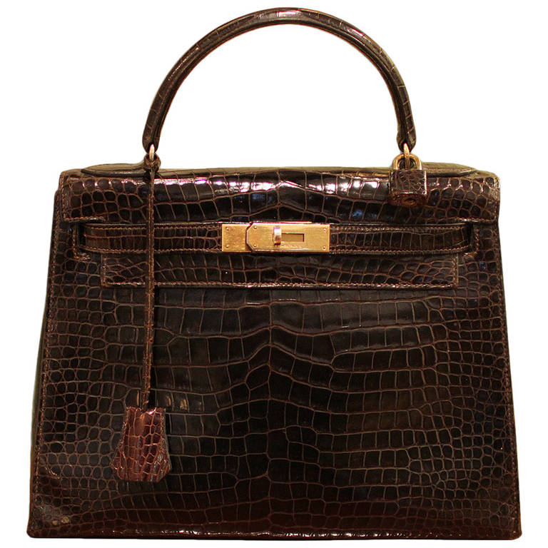 Hermes Kelly Crocodile Bag at 1stdibs