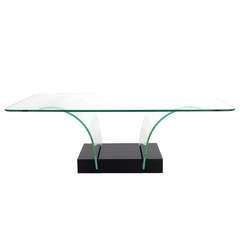 Sculptural Glass Coffee Table by Modernage