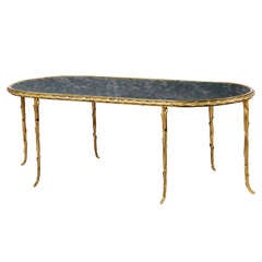 Maison Bagues - Rare Ovale Bronze Coffee Table