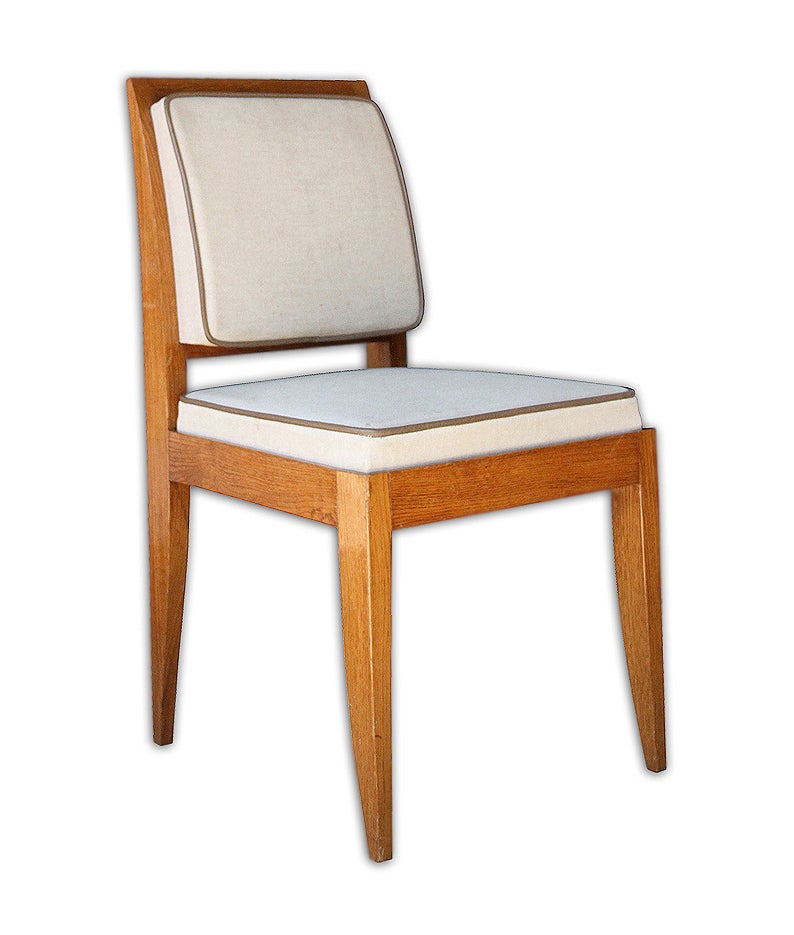 E.J. Ruhlmann: Rare And Elegant 1930 Oak Chair