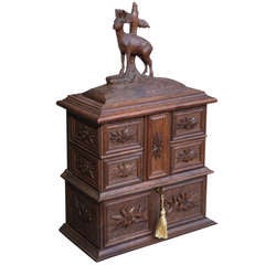 Black Forest Stag Jewelry Box