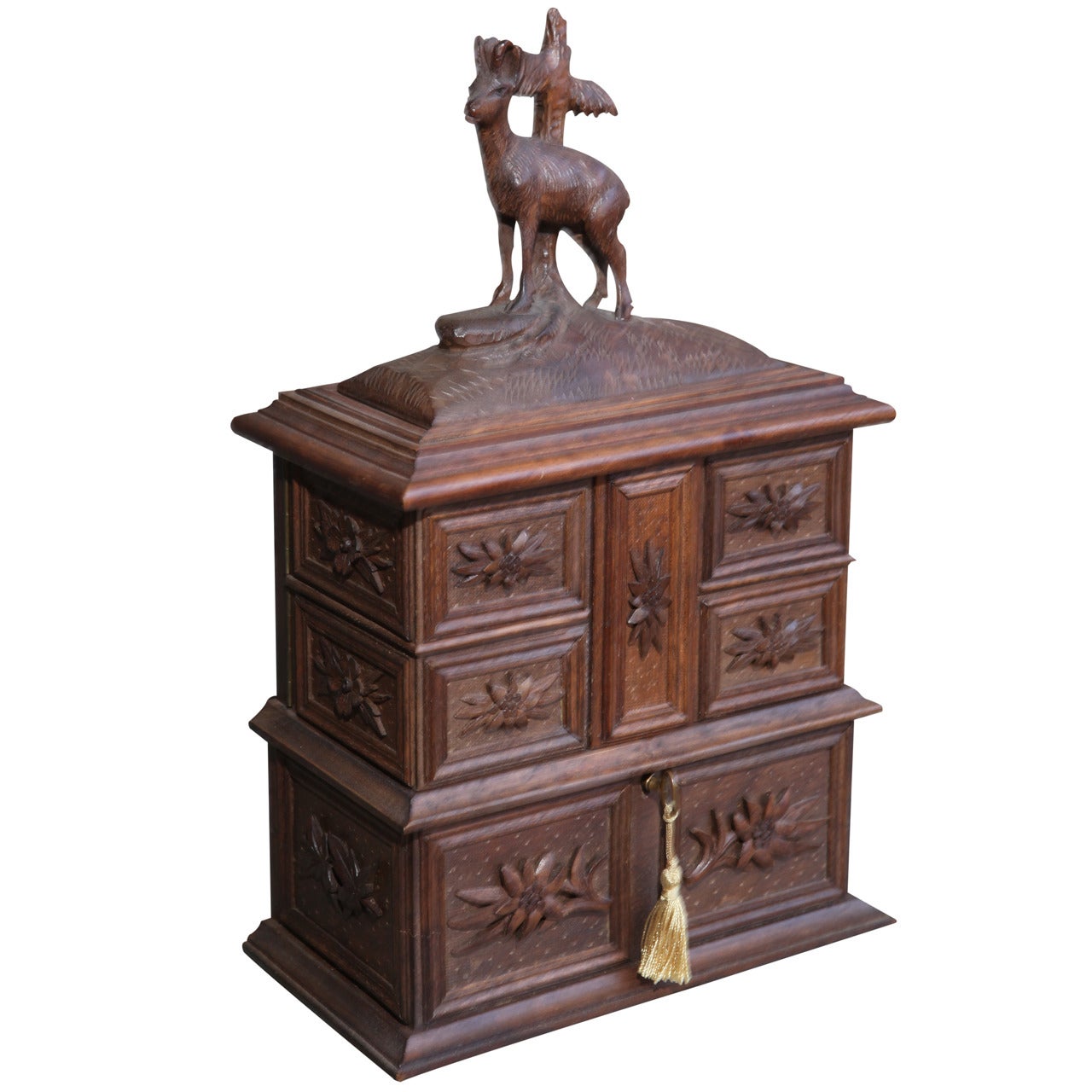 Black Forest Stag Jewelry Box