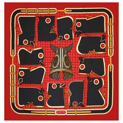 Hermes Scarf  "Carré Hermes, " 1980