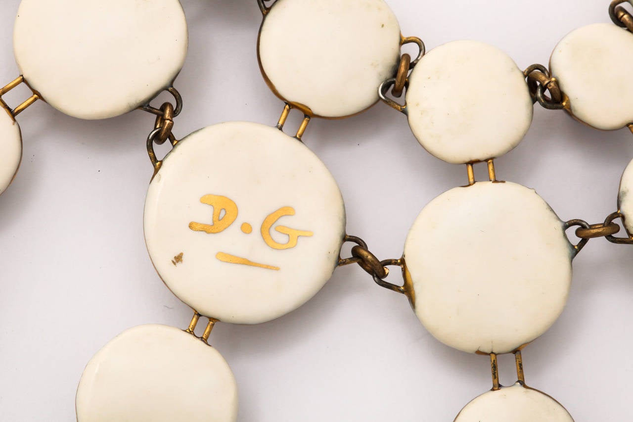 French Denise Gatard Ceramic and 'Pearl' Necklace
