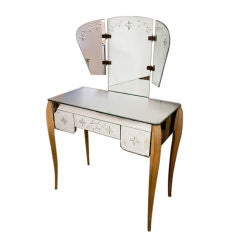 French mirrored vanity