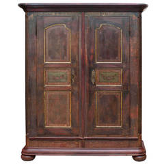 Painted Pine Armoire, "Christian Siegenthaler"