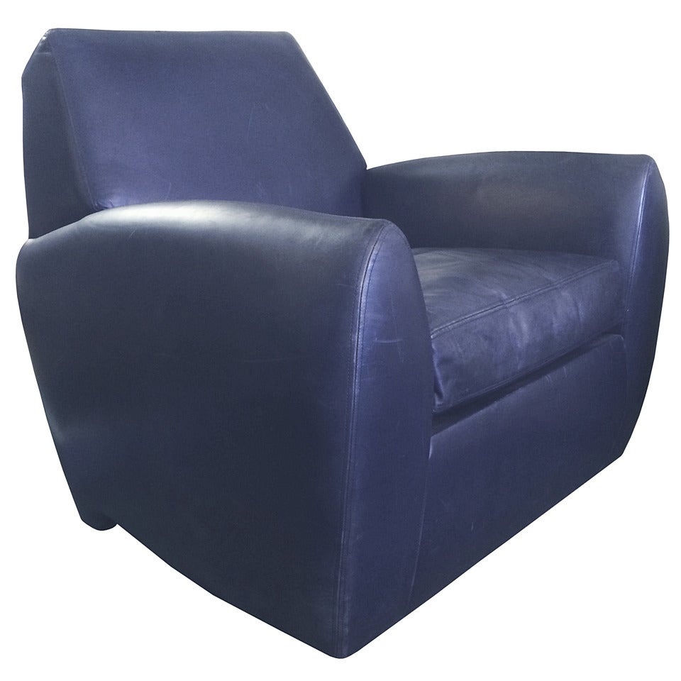 English Leather Swivel Chair at 1stDibs