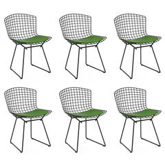 Set of Six Harry Bertoia Side Chairs for Knoll International