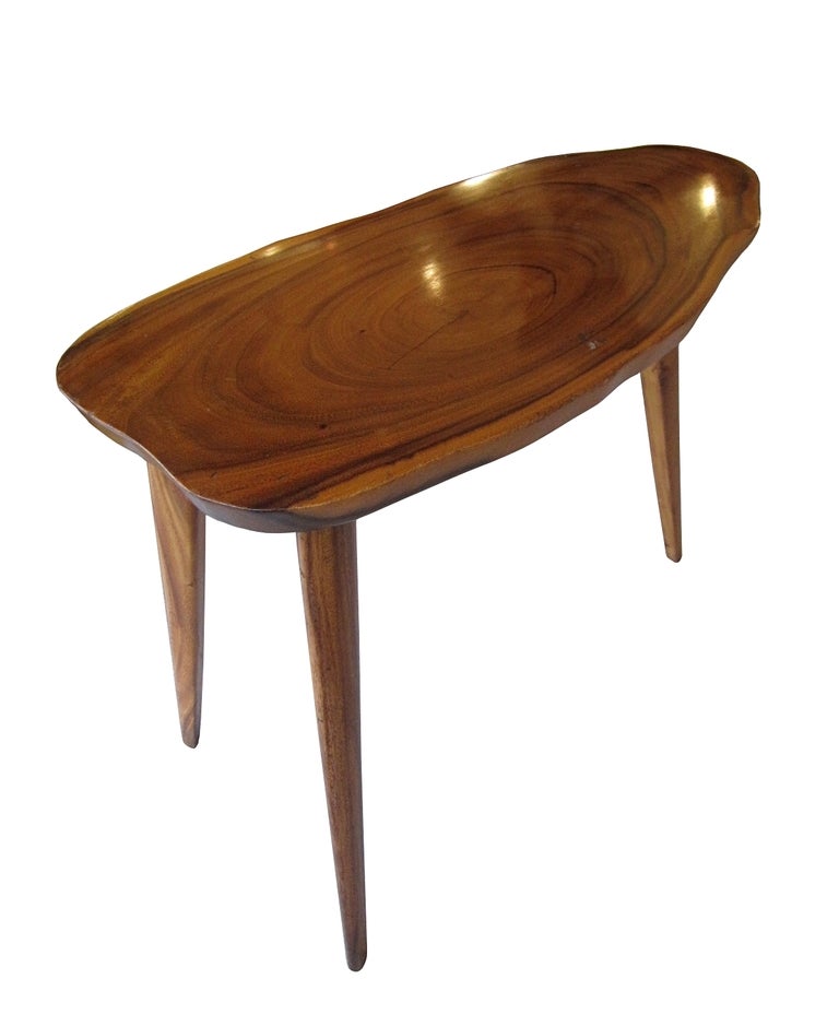 Mid-Century Modern Mid Century Modern Wooden Side Table in The Nakashima Style