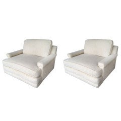 Pair of Mid-Century Modern Upholstered Chairs