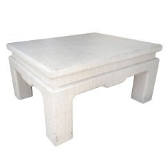 Raffia Covered Coffee Table by Harrison Van-Horn 3