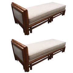 Pair of Amazing Bamboo Longue or Daybeds