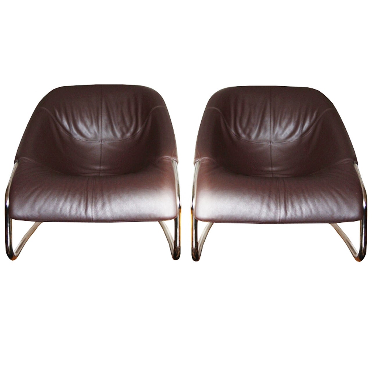 Pair of "Cortina" Chairs Designed by Gordon Guillaumier for Minotti