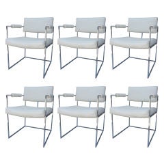 Milo Baughman for Thayer Coggin Set of Six Armchairs 12