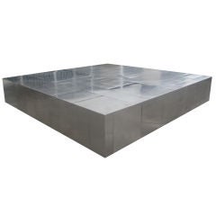 Paul Evans Cityscape Brushed & Polished Steel Coffee Table