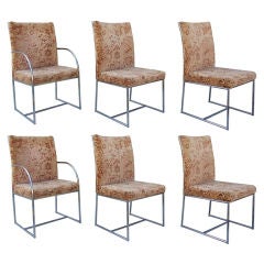 Six Milo Baughman for Thayer Coggin Dining Chairs 7