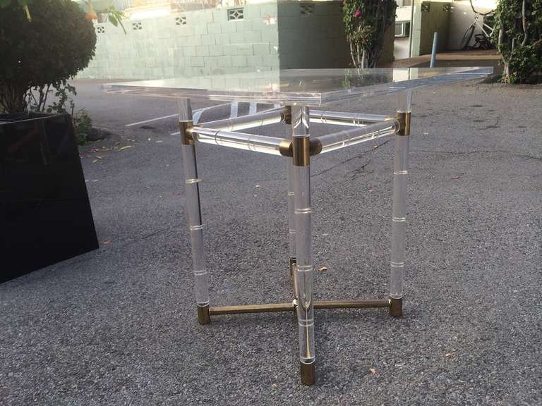 Milieu du XXe siècle Table centrale « Regency Bamboo » de Charles Hollis Jones en vente