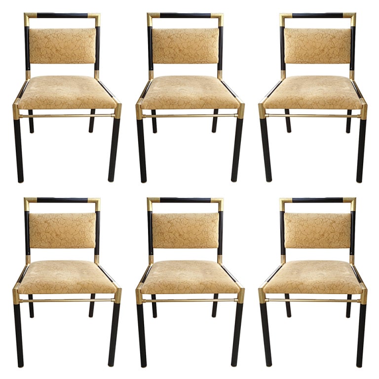 Set of 6 Italian Dining Chairs at 1stdibs