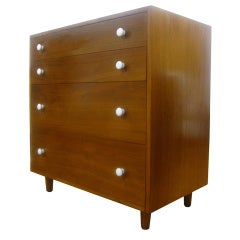 Craig Nealee Walnut High, Five Drawer Dresser for Glenn of California