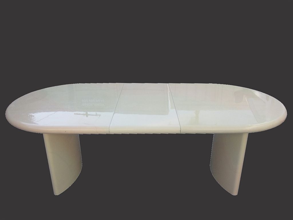 Wood Faux Parchment Lacquered Table