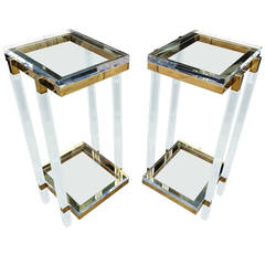 Pair of Tall Side Tables or Pedestals by Charles Hollis Jones