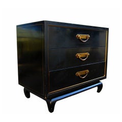 Asian Style American of Martinsville Commode with Brass Hardware