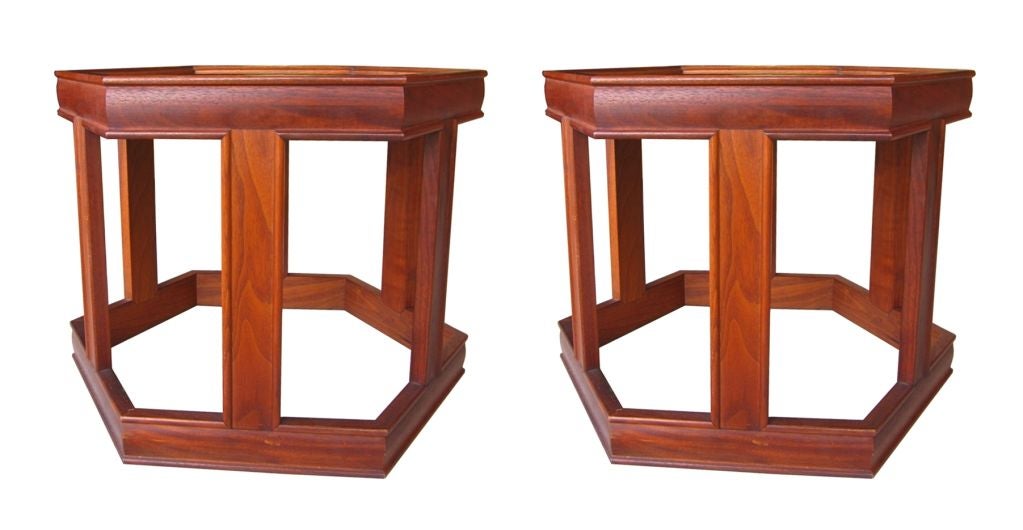 American John Keal for Brown & Saltman Resin and Stone Side Tables