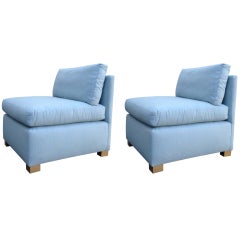 Pair of Milo Baughman Slipper Chairs for Thayer Coggin 3