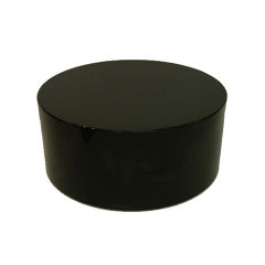 Vintage Drum Coffee Table in Black Lacquer