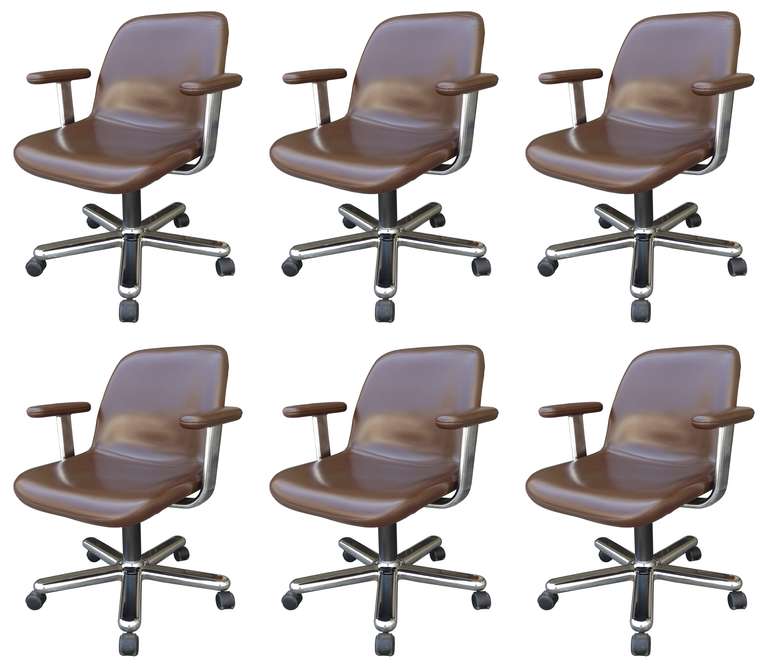 These chairs are extremely well made and very comfortable, the choice of leather, the execution and design are fantastic, the leather feels like silk, the leather extends to the bottom of the chairs so the the chairs are 100% covered in leather.
The
