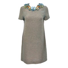 Used New GUCCI BEADED DRESS WITH FLORAL EMBROIDERY