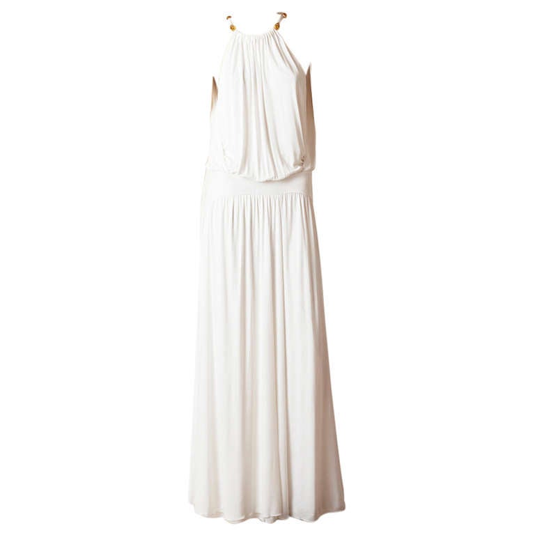 Cavalli Grecian Inspired Jersey Gown