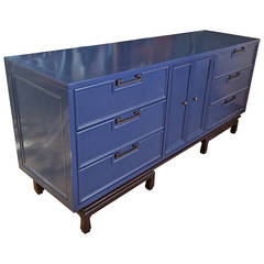 American of Martinsville Dresser in Lacquered Teal Color