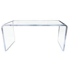 lucite waterfall coffee table at 1stdibs lucite waterfall coffee table at 1stdibs