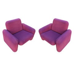 Zwei Ray Wilkes "Chiclet Chairs":: hergestellt von Herman Miller