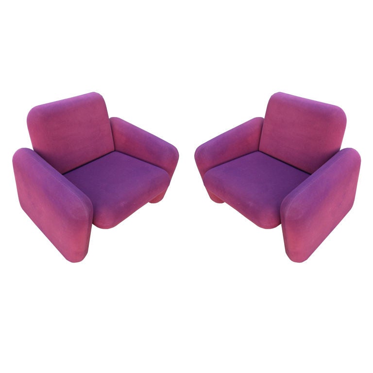 Two Ray Wilkes "Chiclet Chairs, " Produced by Herman Miller