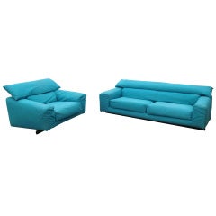 Vintage Arketipo Sofa and Lounge Chair