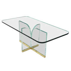 "Fleur-de-lis" Coffee Table by Charles Hollis Jones, Signed 11